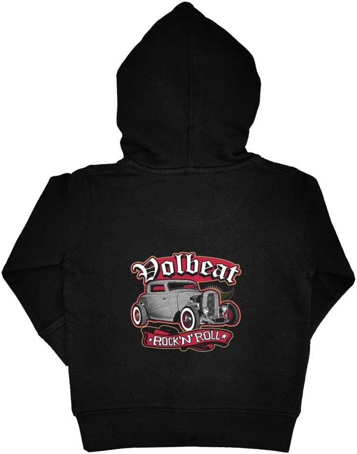 Metal Kids Volbeat (Rock 'n Roll) - Baby Kapuzenjacke, Schwarz, Grössen von 56 bis 86 (0 bis 24 Mona