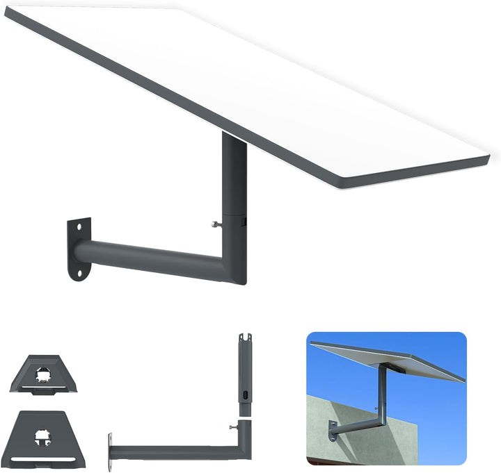 HOLACA Aufgerüstete Halterung für Starlink Gen 3/2,Starlink Mini, Verstellbare lange Wandhalterung S