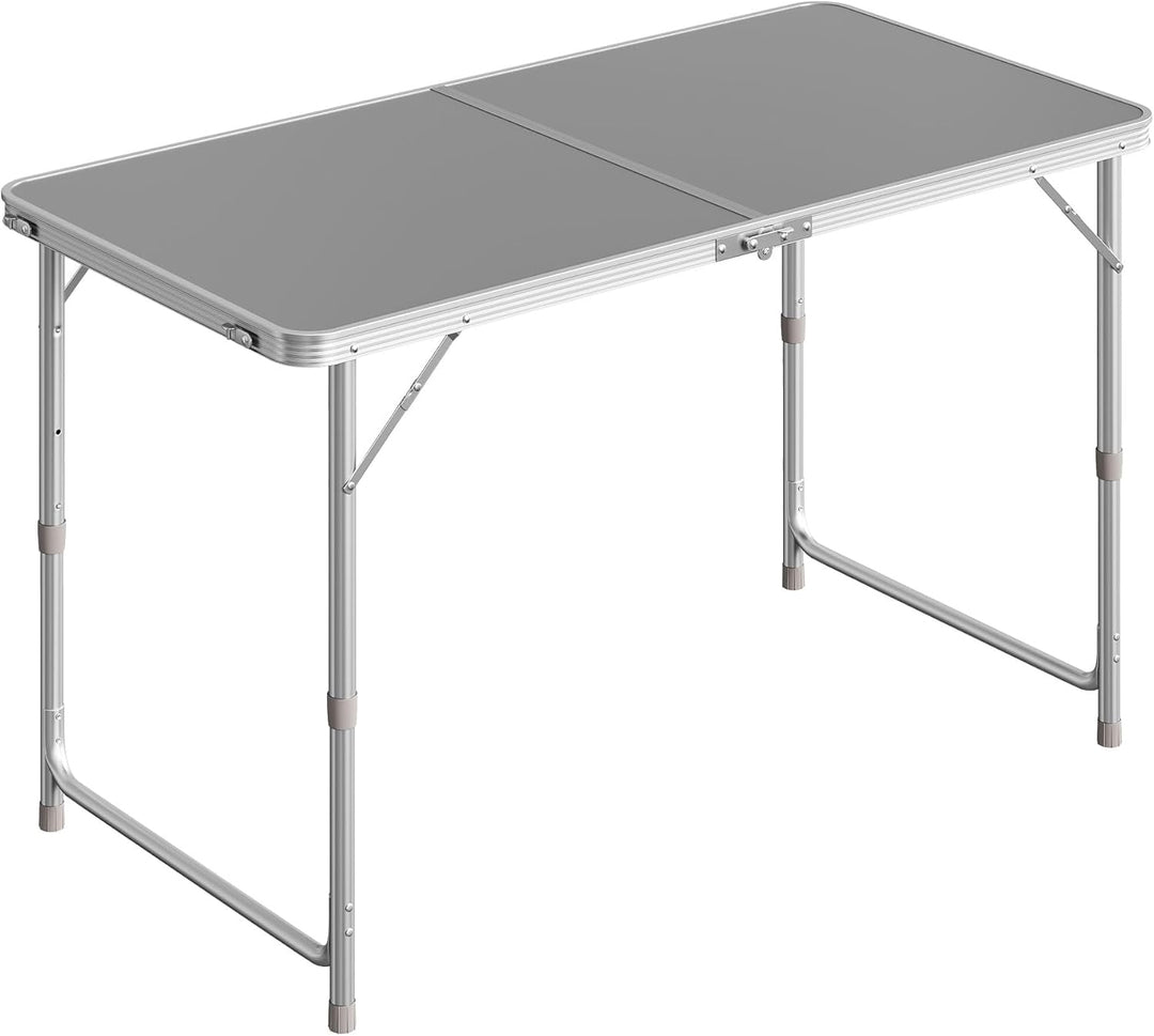 WOLTU Campingtisch Klapptisch Gartentisch Arbeitstisch Balkontisch höhenverstellbar Aluminium MDF Gr