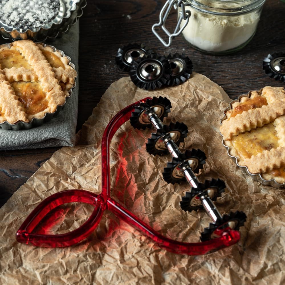 MARCATO DESIGN PB-RSO Teigrädchen, Plastic, Rot, Rot