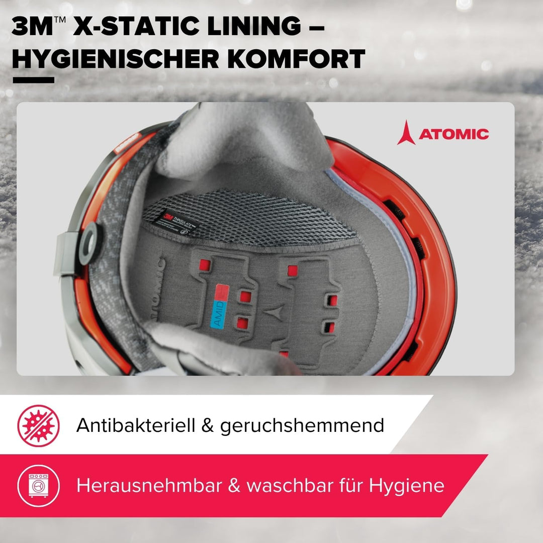 Atomic Unisex Revent+ All Mountain-Skihelm 51-55 cm Schwarz, 51-55 cm Schwarz