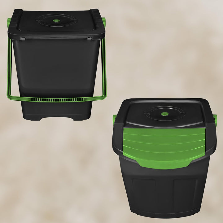 KOTARBAU® Mülltrennsystem Mülleimer Küche 1 Fach Abfalleimer Deckel Plastik Küchenabfalleimer Küchen