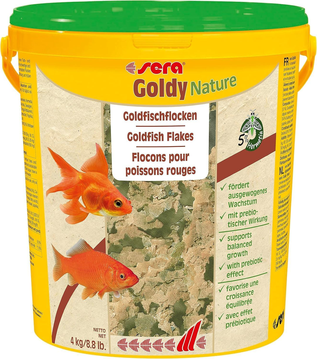 sera Goldy Nature 21l (4 kg) - Goldfischfutter für gesundes Wachstum & prächtige Farben, Fischfutter