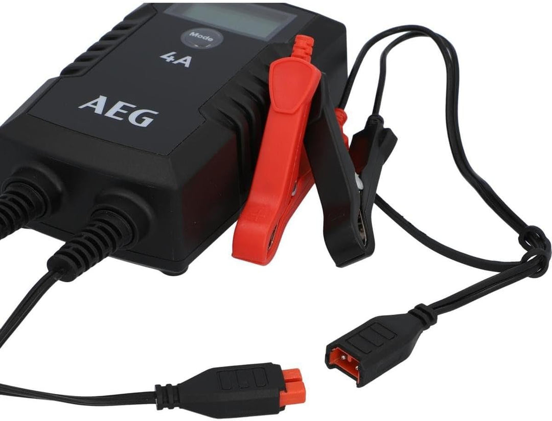 AEG Automotive 10616 Mikroprozessor-Ladegerät für Auto Batterie LD 4.0, 4 Ampere für 6/12 V, 7-HF La