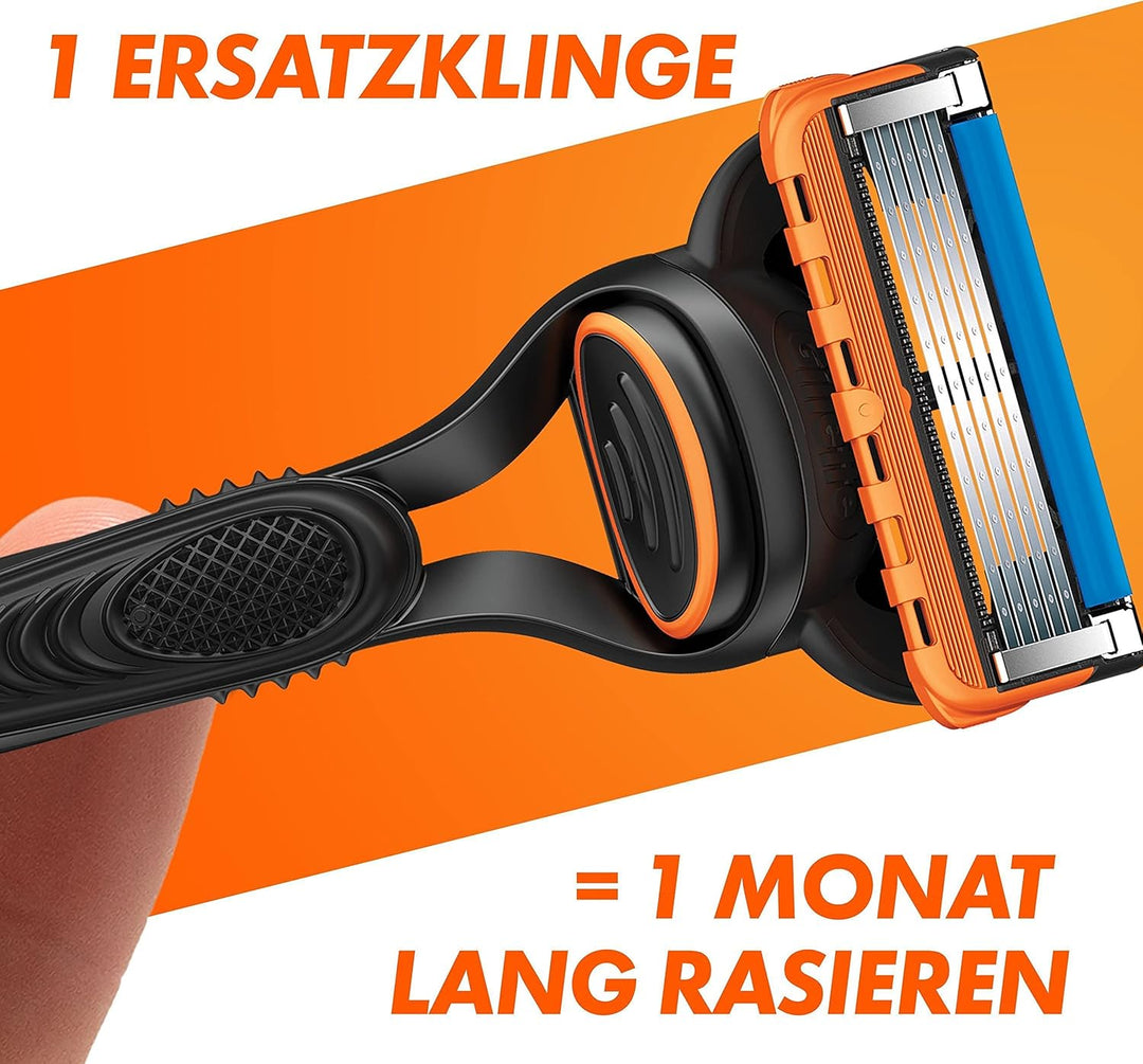 Gillette Fusion 5 Rasierklingen, 8 Ersatzklingen für Nassrasierer Herren mit 5-fach Klinge