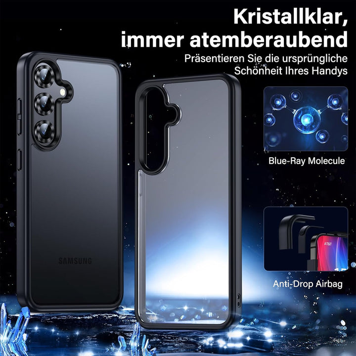 UniqueMe für Samsung Galaxy S25 Hülle - Handyhülle für Samsung Galaxy S25 Case, 5 in 1 Set Rundumsch