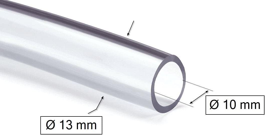 KOTARBAU® Kraftstoffschlauch 10mm x 50m Transparent für Kraftstoffe Öle zur Leitung von Flüssigkeite
