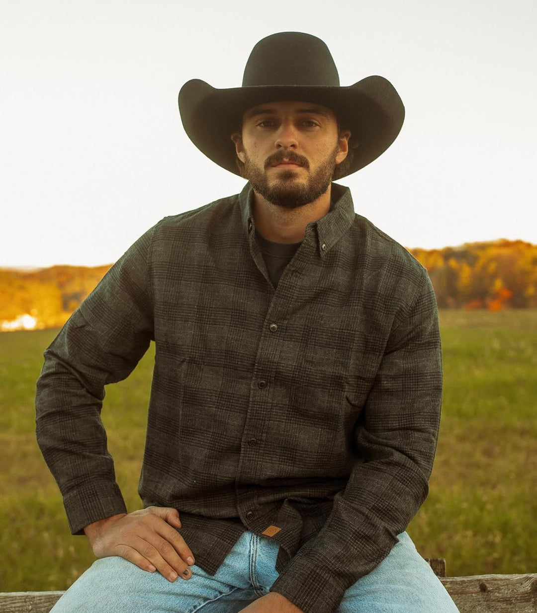 Dubinik® Flanellhemd Herren Kariert Button Down Outdoor Baumwolle Freizeithemden Flanellhemden Herre