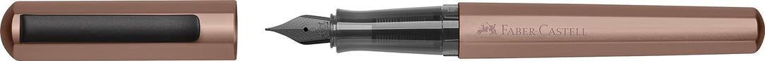 Faber-Castell 150583 - Füller Hexo, Federbreite B, bronze, 1 Stück Füller Hexo B Bronze, Füller Hexo