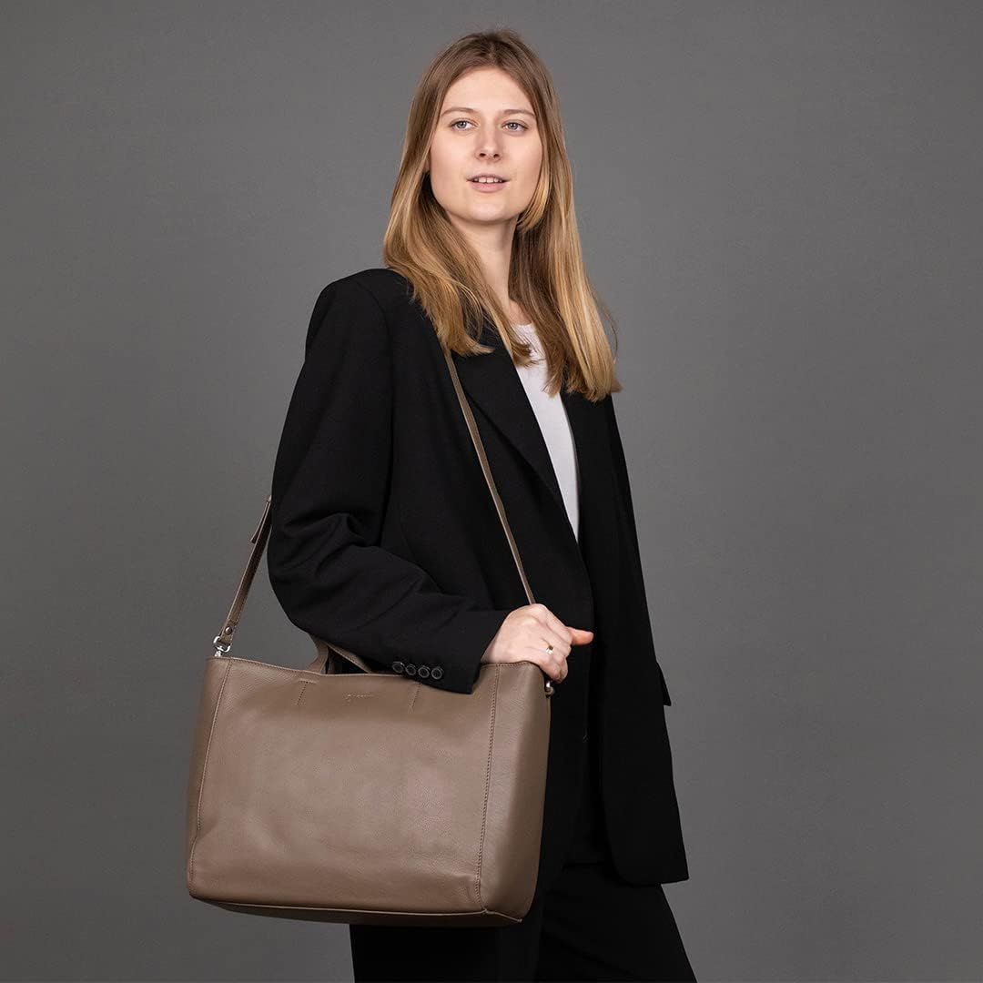 BACCINI Handtasche mit langen Henkeln RENA aus Nappa-Leder I Henkeltasche für Damen I Schultertasche