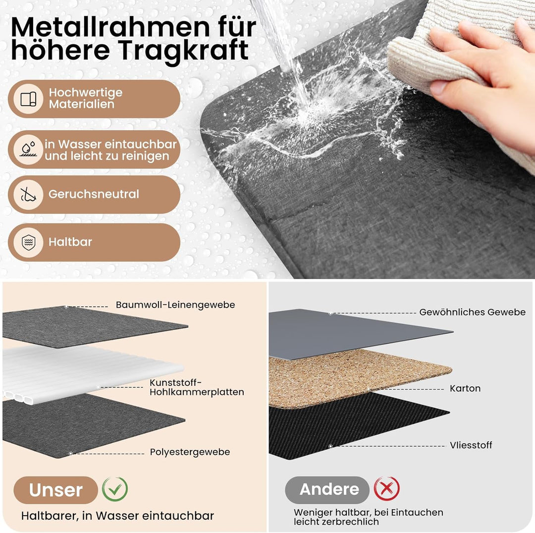 WOLTU Aufbewahrungsbox mit Deckel, 3er Set Stoffboxen, Aufbewahrungskorb mit Griffen, Aufbewahrungsw