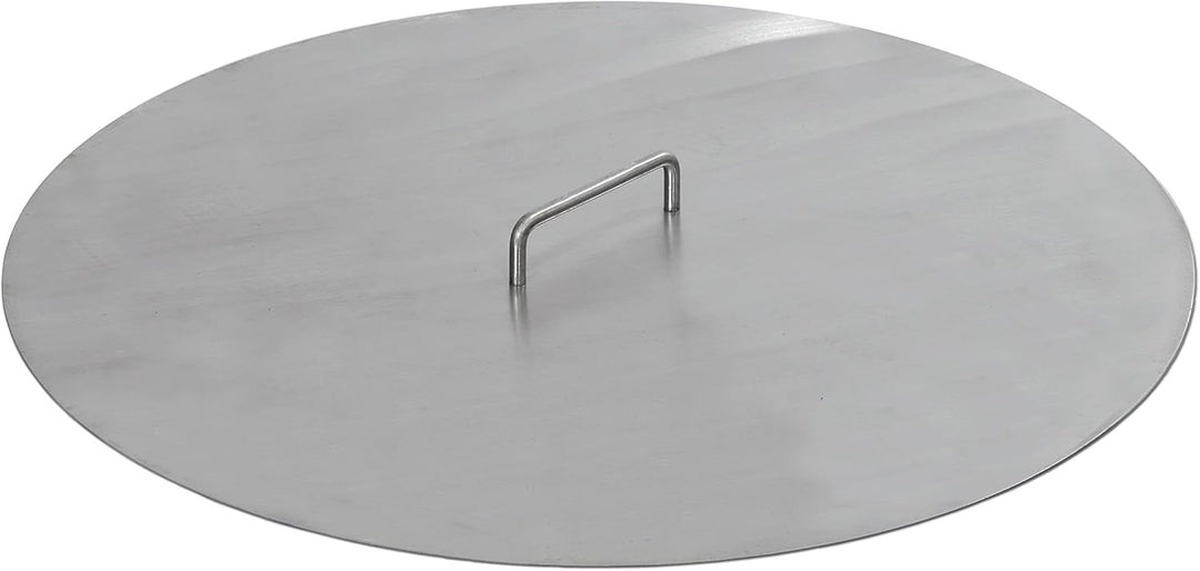 80 cm Deckel für Feuerschalen Feuertonnen Schwenkgrills aus 2,0 mm Stahl mit Griff -