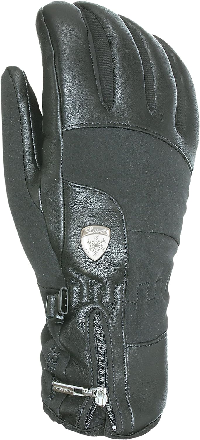 Level Damen Iris Handschuhe 6.5/XS Schwarz, 6.5/XS Schwarz