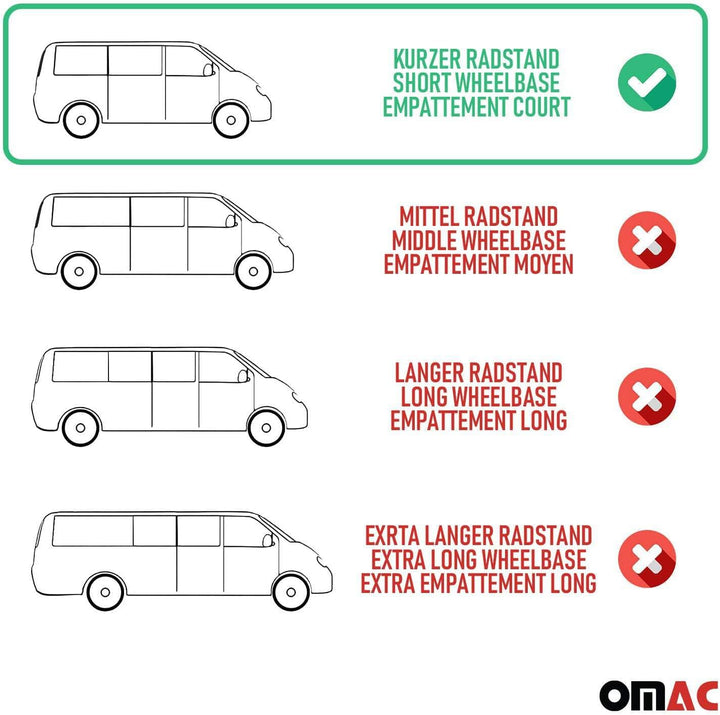 OMAC Dachreling kompatibel mit Peugeot Partner Tepee 2008-2018 Alu TÜV ABE Schwarz 2X Partner Tepee