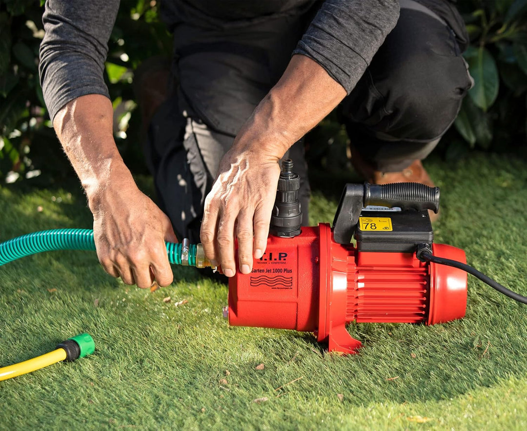 T.I.P. Gartenpumpe Guss Garten-Jet 1000 Plus + T.I.P. 30241 Elektronische Pumpensteuerung BRIO 2000