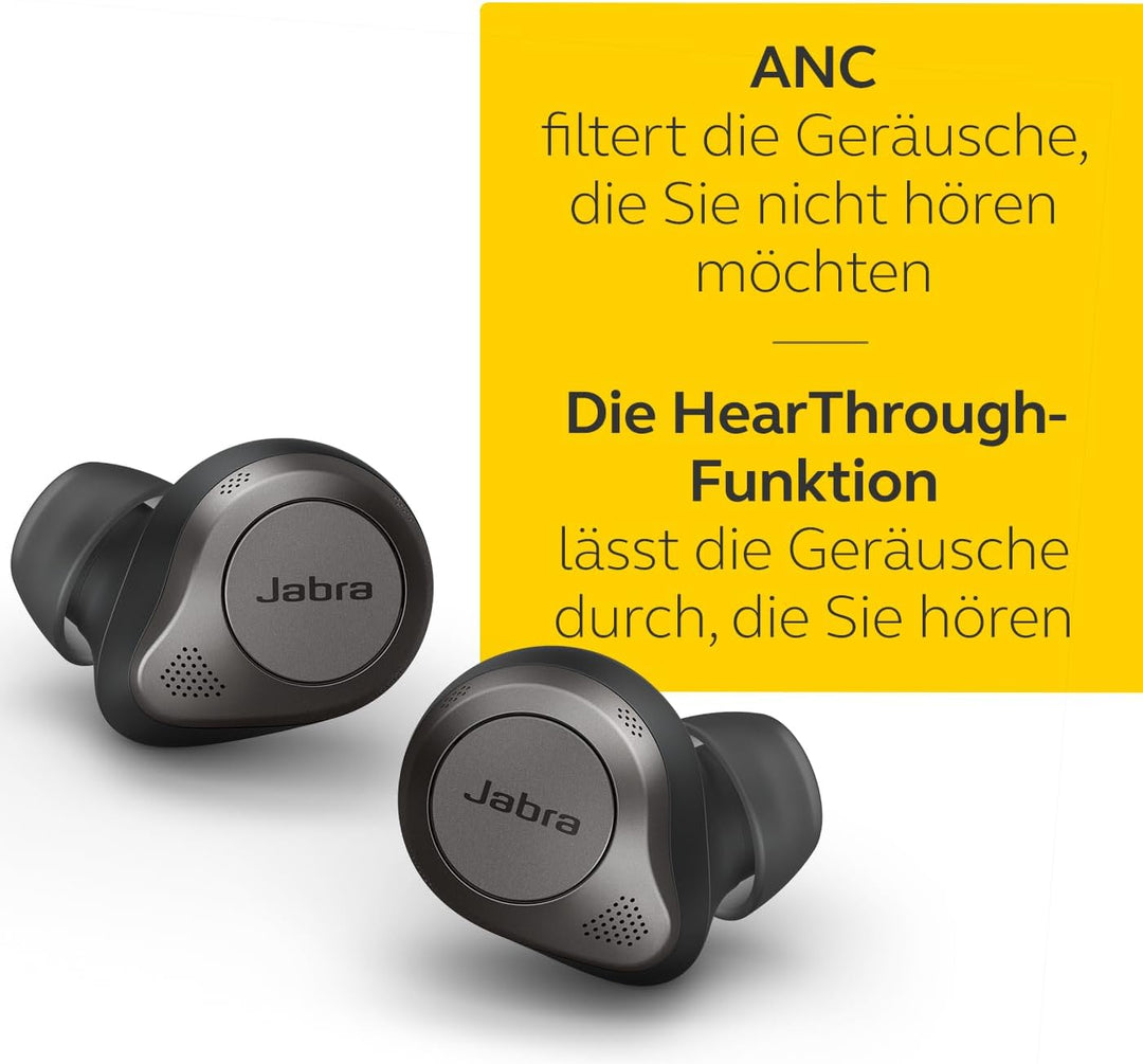 Jabra Elite 85t True Wireless In-Ear Bluetooth Kopfhörer - Earbuds mit Advanced Active Noise Cancell