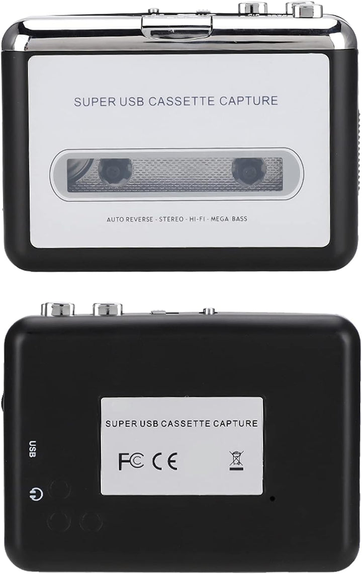 Garsent Kassettenrekorder, USB-Bandkonverter für MP3-Audio-Musik-Player mit Kopfhörern, kompatibel m