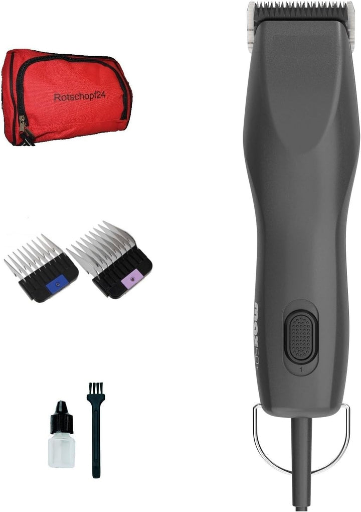 Rotschopf24 MAX 50 Schermaschine + 2 Aufsteckkämme + Rotschopf24 TASCHE