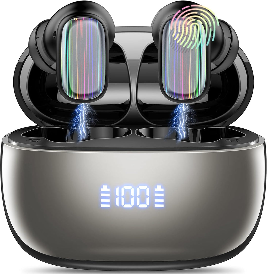 Conyat AI Kopfhörer Übersetzer, 3-in-1Echtzeit Sprachübersetzer Kopfhörer 164 Sprachen mit App, 6 Üb