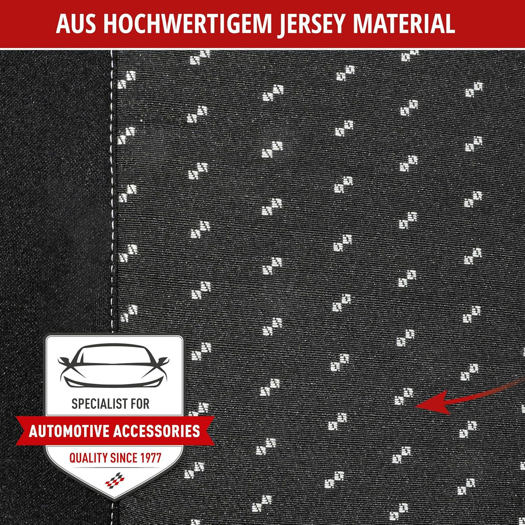 Walser 11939 Auto Sitzbezüge Set, Auto Schonbezüge Dotspot Premium Komplettset, 2 Vordersitzbezüge,
