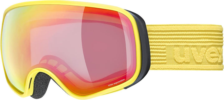 Uvex Unisex Kinder Scribble Fm Sph Skibrille (1er Pack) Einheitsgrösse yellow/rainbow-clear, Einheit