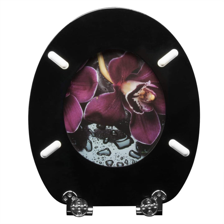 WOLTU #2 Premium WC-Sitz Toilettensitz mit Absenkautomatik, MDF Holzkern, Softclose Scharnier, Antib