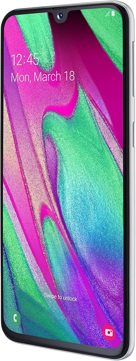 Samsung Galaxy A40 Smartphone (15.0cm (5.9 Zoll) 64GB interner Speicher, 4GB RAM, Dual SIM, White) -