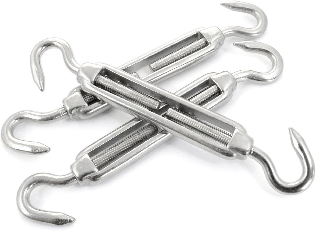 10 Stk. SPANNSCHLOSS Haken - Haken M6 VA4 edelstahl Spannschraube Spannschlösser #03 - 10 pcs/s #03