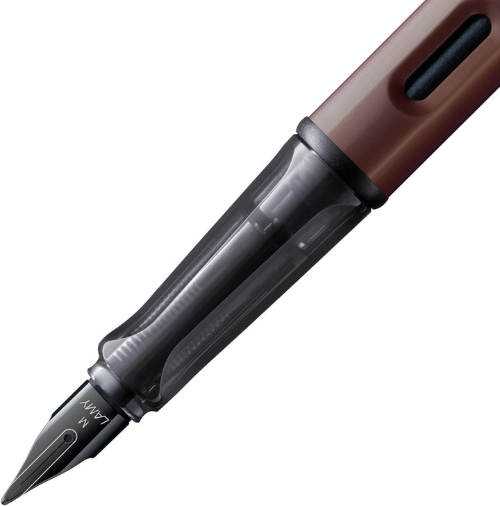 LAMY Lx Füllhalter 090 – Füller aus Aluminium eloxiert in der Farbe Marron (kastanienbraun) mit tran