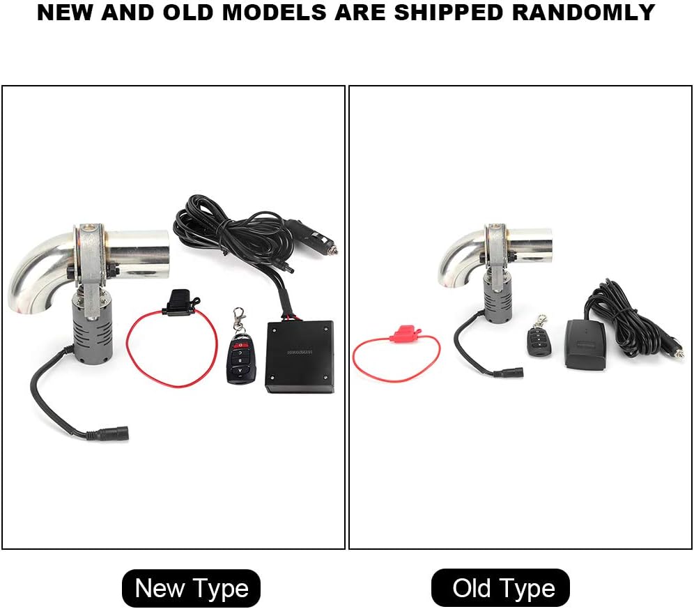 Auslassventil Schalldämpfer, 304 Edelstahl Elektrisches Auslassventil Schalldämpfer-Absperrventil Ca
