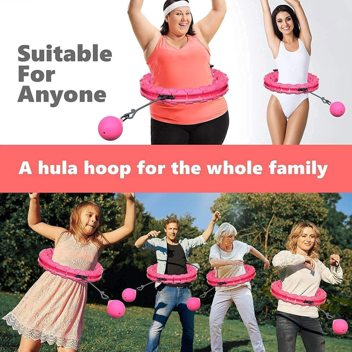 Cretee Will Not Fall Hula Hoop Verstellbarer Hot Waist Worker für Erwachsene Hula Hoops (Taille 55-1