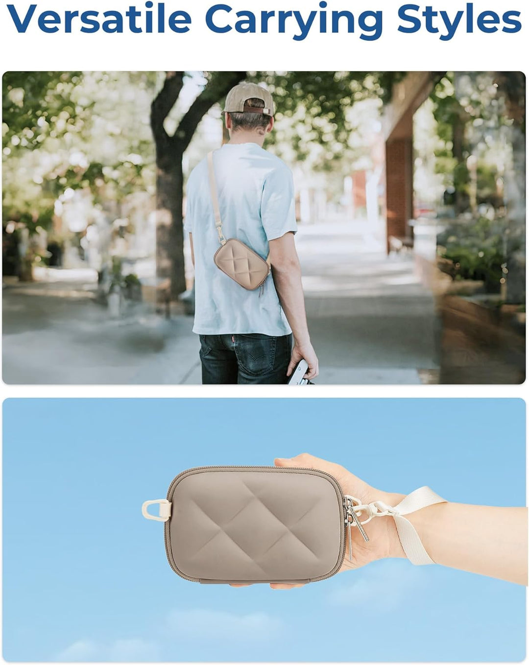 bagsmart Kameratasche Kleine Digitalkamera Tasche kompatibel Fotokamera Tasche mit 2 Tragemöglichkei