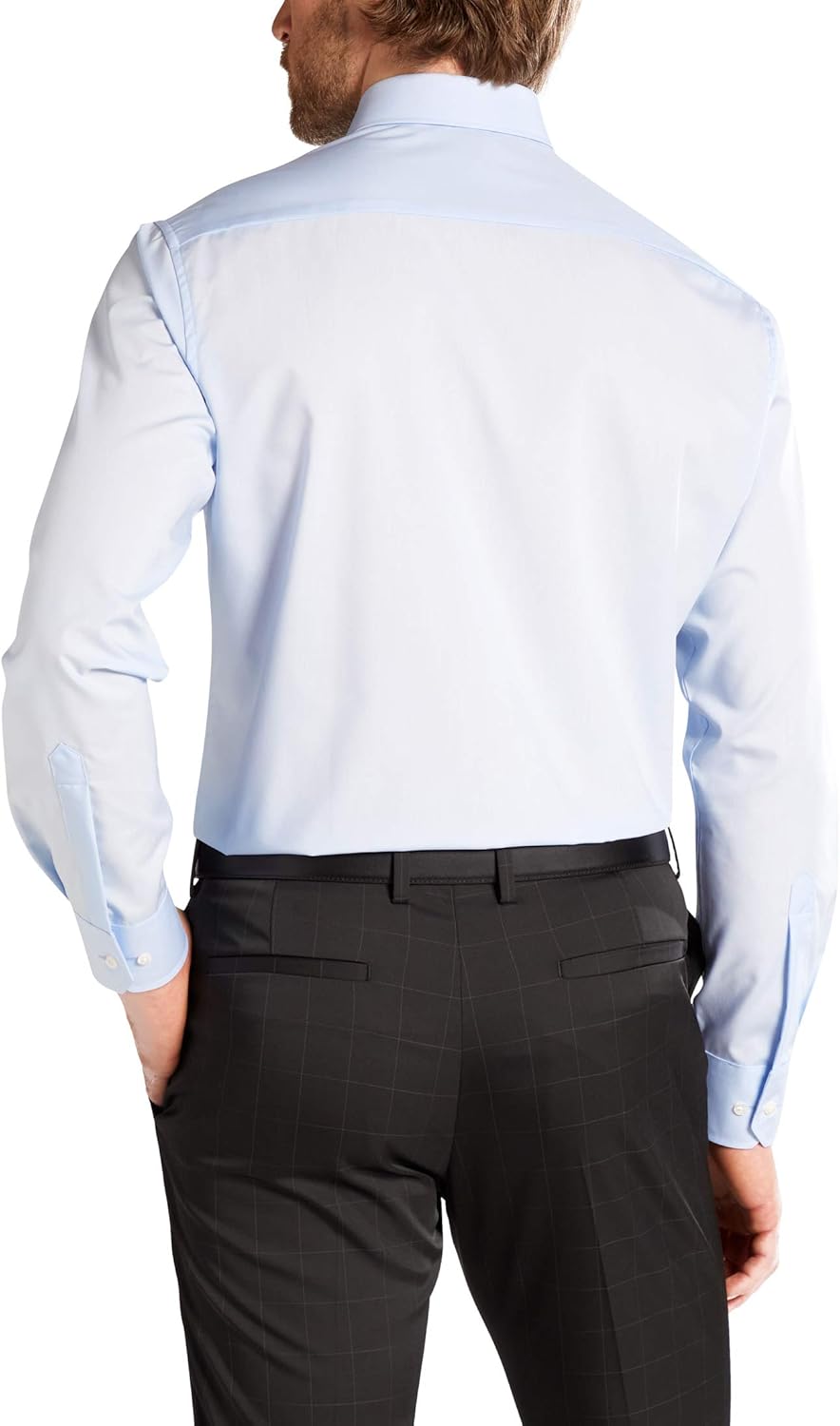 eterna Herren unifarbenes Popeline-Hemd MODERN FIT 45 Hellblau, 45 Hellblau