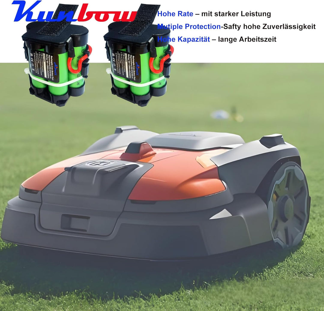 Aibatt 2.5Ah 18V Lithium Akku,Ersatzakku für Gardena R38Li,R40Li,R45Li,R50Li,R70Li,R75Li,R80Li Mähro