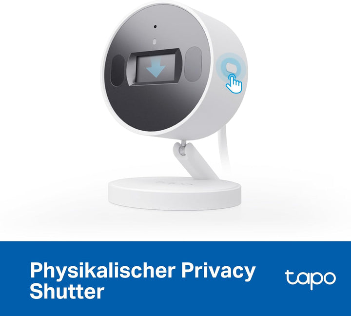 Tapo C125 überwachungskamera innen mit Magnetische Basis | 2K QHD, Physikalischer Privatsphärenmodus