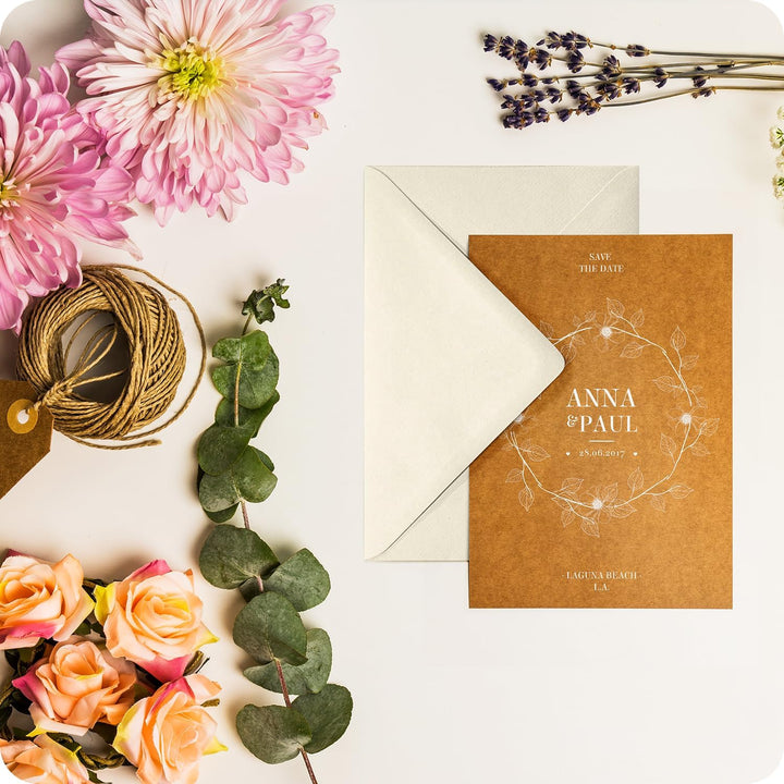 Netuno 500 Weiss gerippte Umschläge DIN B6 mit spitzer Klappe nassklebend 125x 175 mm 120g Aster Lai