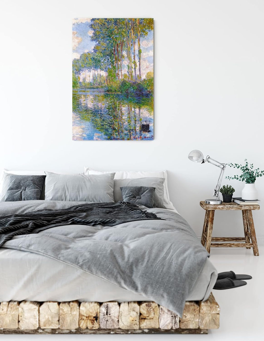 Generisch Claude Monet - Pappeln an der Epte I als Leinwandbild/Grösse: 120x80 cm/Wandbild/Kunstdruc