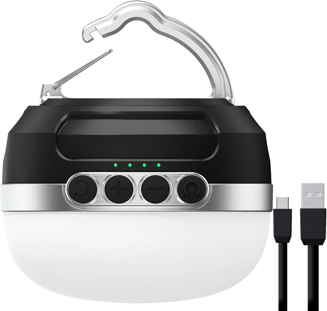 LED Campinglampe RGB Farbwechsel, 8400mAh akku Camping Laterne mit USB C Aufladbar, 5 Lichtmodi, Stu