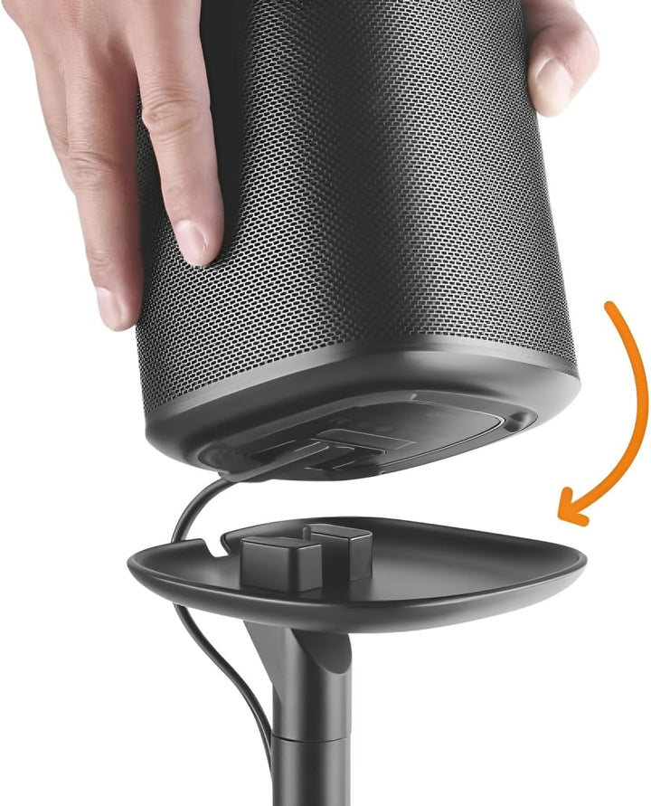 2 x Ständer für SONOS ONE/SL und Play 1 Lautsprecher Boxen Halter Lautsprecherständer Play:1 Schwarz