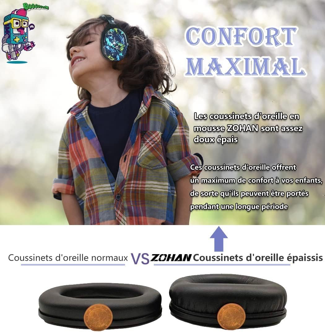 ZOHAN 030 Gehörschutz Kinder, Lärmschutz Kopfhörer Kinder mit Autismus, Passiver Kapselgehörschutz f