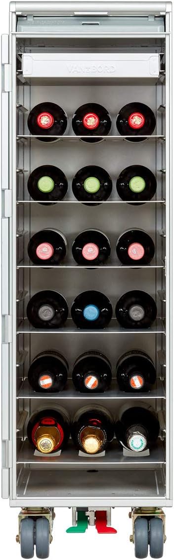 VanDeBord Ausstattungspaket Wein & Genuss, Zubehör für Airline Trolleys, Weinregal, Weinschrank, Wei