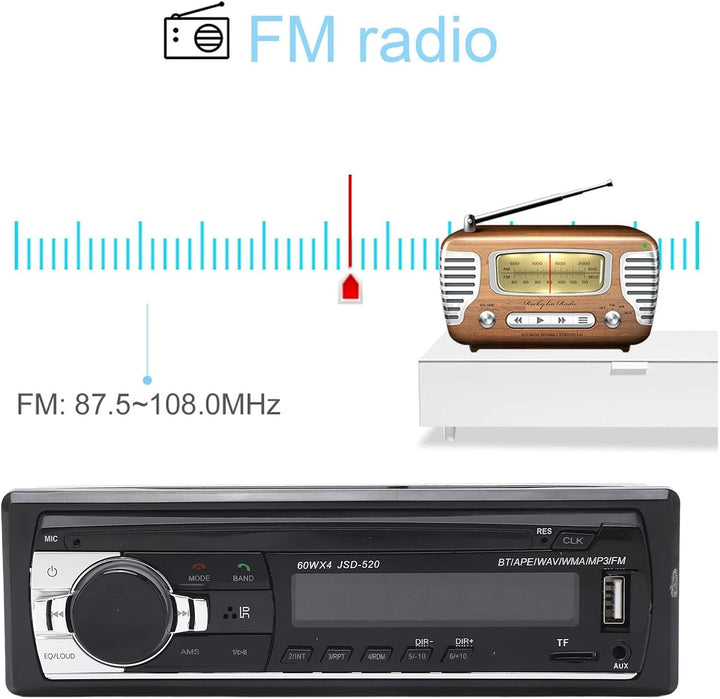 Multimedia-Autoradio-Empfänger, Autoradio-AI-Sprachsteuerungs-LED-Anzeige, Bluetooth-Freisprecheinri