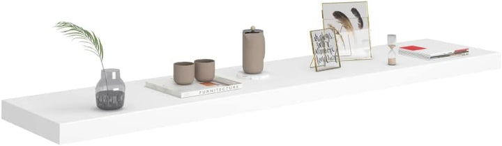 FIRBNUS 2 STK. Floating Wall Shelf 120x23,5x3,8 cm HĂ€ngeregal Schweberegal Wandregale Regale Regalbo