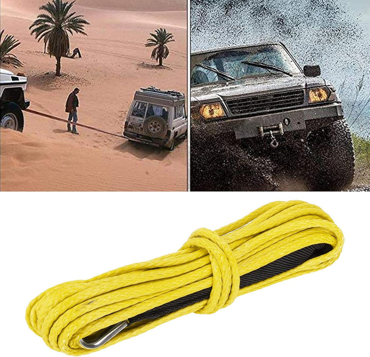 Synthetisches Seil, 7700LBS Windenkabel Nylon 15M Synthetisches Seil Ersatz für Smittybilt SUV Truck