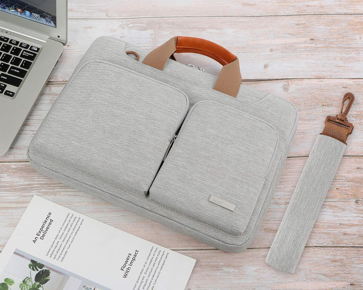 Lacdo 15.6 Zoll 360° Rundumschutz Laptop Schultertasche Hülle für Lenovo Ideapad/ThinkPad 15, ASUS V