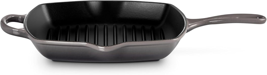 Le Creuset Signature Gusseisen-Grillpfanne, Quadratisch, 26 cm, Für alle Herdarten inkl. Induktion g