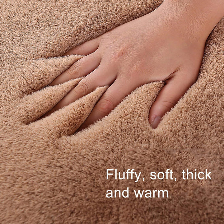 Clenp Sitzkissen-Set, 3 Stück/Set Winter Plüsch Warmes Anti-Rutsch-Auto Vorne Hinten Sitzpolster Kis