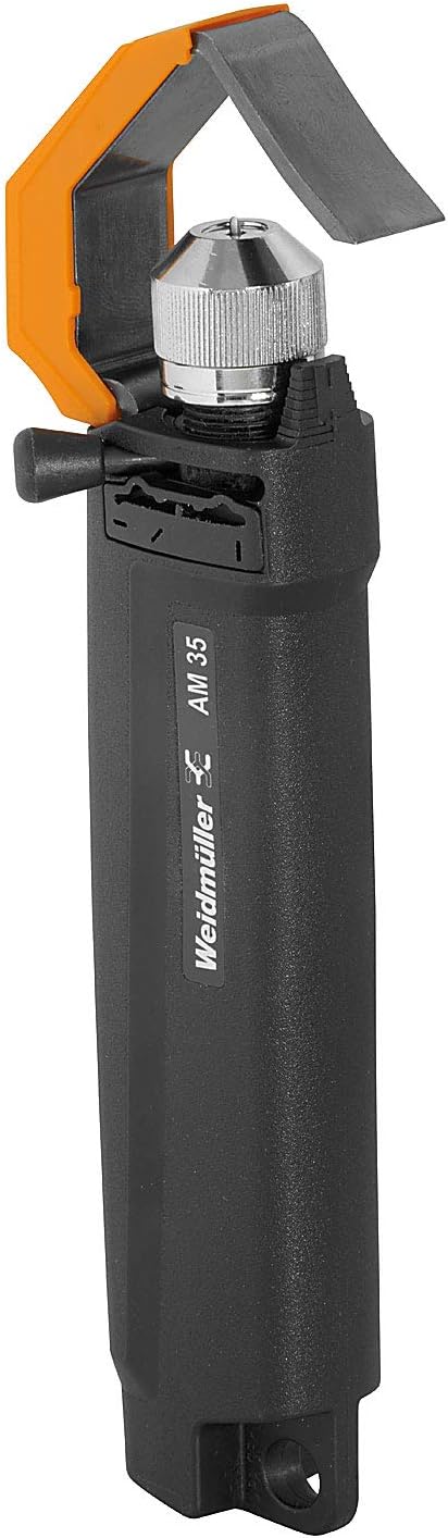 Weidmüller Abmantelwerkzeug AM 35 (für PVC-Rundkabel ø 25-36 mm, inkl. Ersatzklinge, Länge 140 mm, A