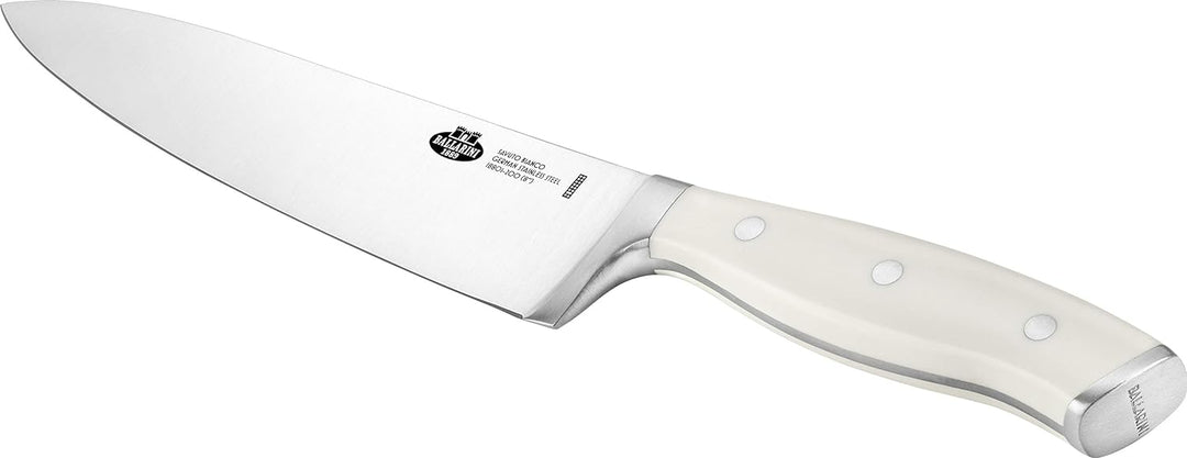 BALLARINI Savuto Bianco Kochmesser, Klingenlänge 20 cm, Deutscher Edelstahl, Ergonomischer Kunststof