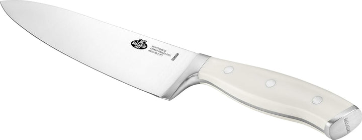 BALLARINI Savuto Bianco Kochmesser, Klingenlänge 20 cm, Deutscher Edelstahl, Ergonomischer Kunststof